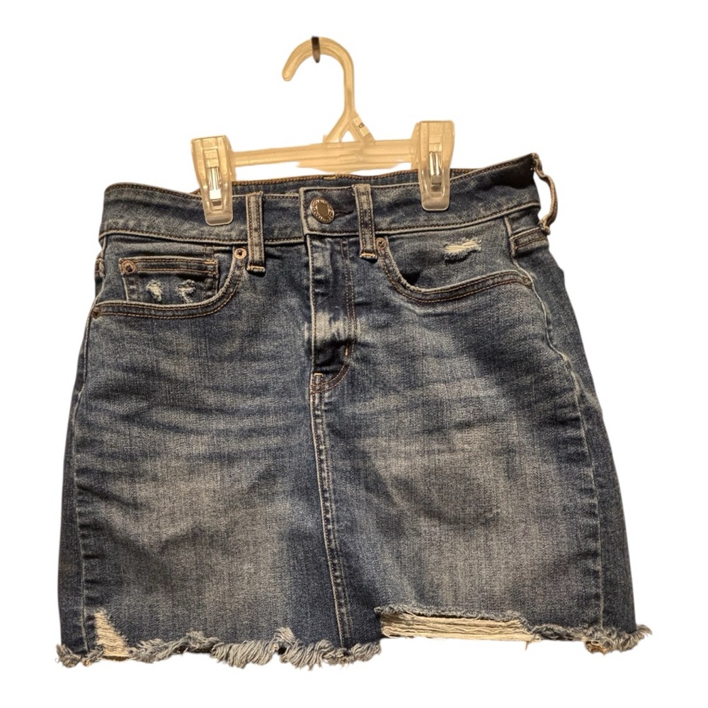 American Eagle Outfitters Distressed Denim Skirt